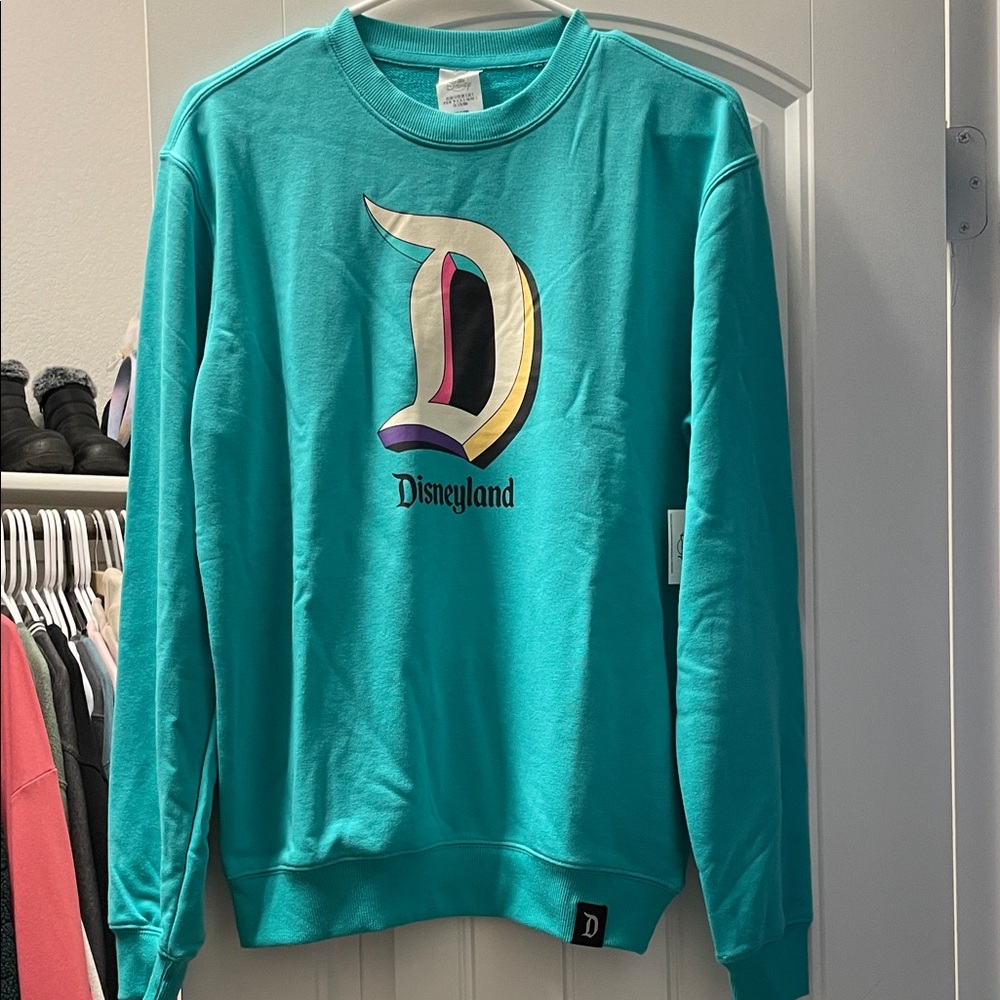 Disneyland Teal Crewneck Sweater